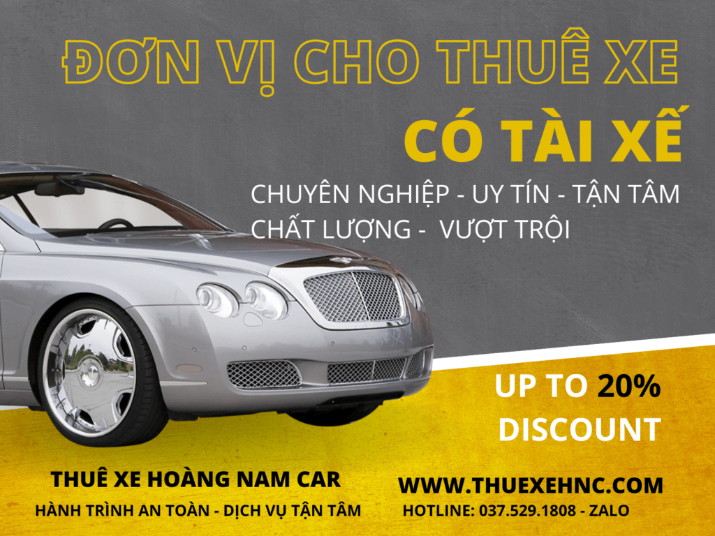 CHO THUÊ XE CÓ TÀI XẾ