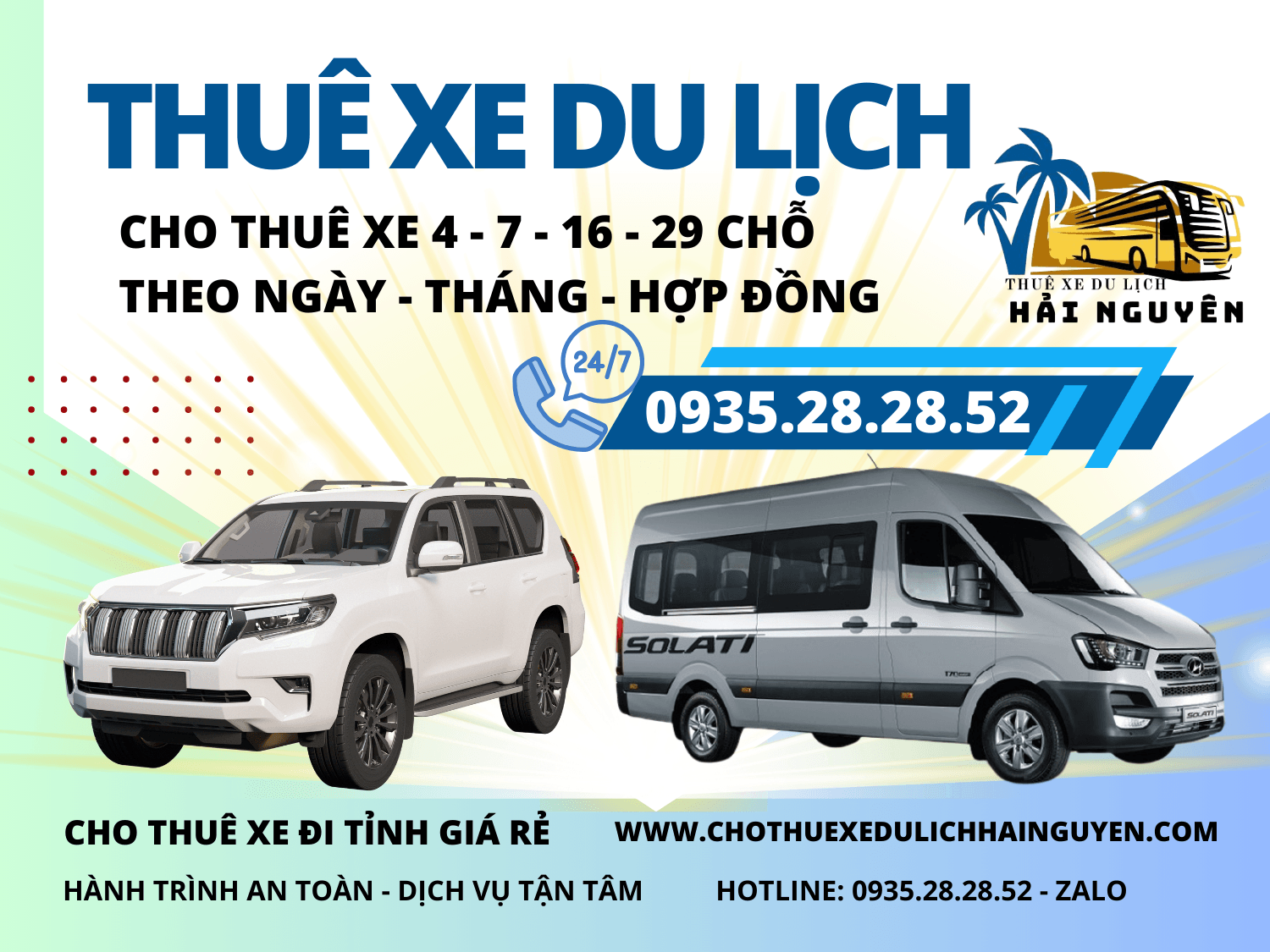 thuê xe du lịch hải nguyên