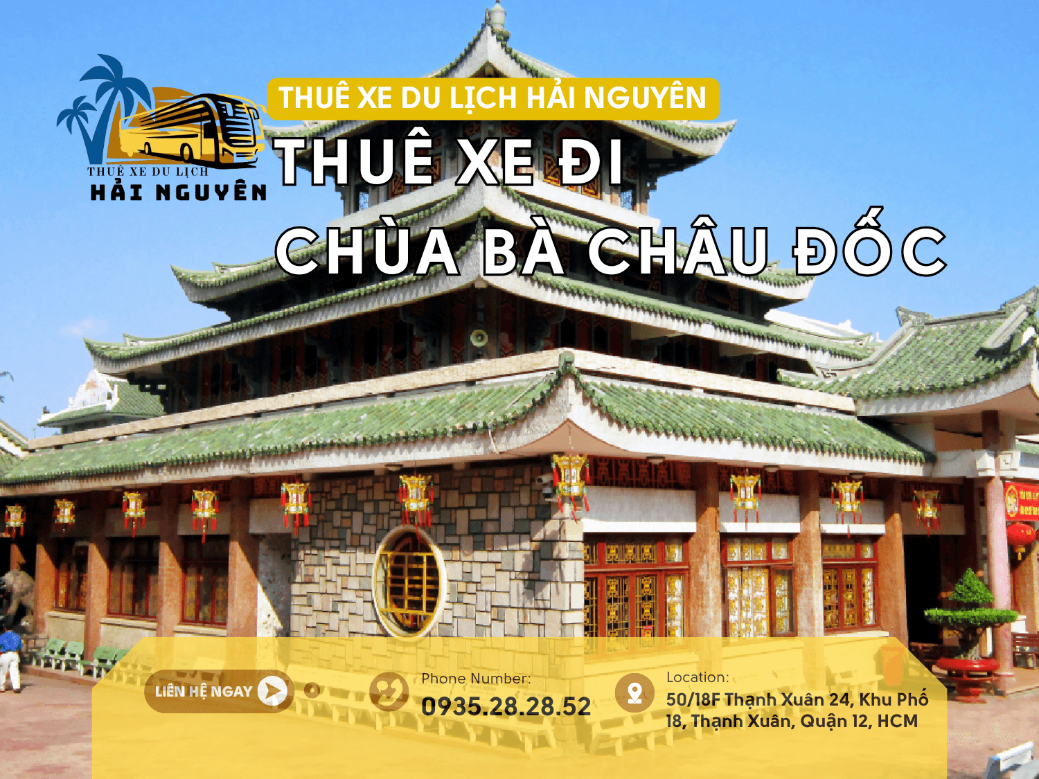 thuê xe đi chùa bà châu đốc