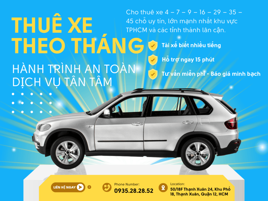 thuê xe theo tháng hải nguyên