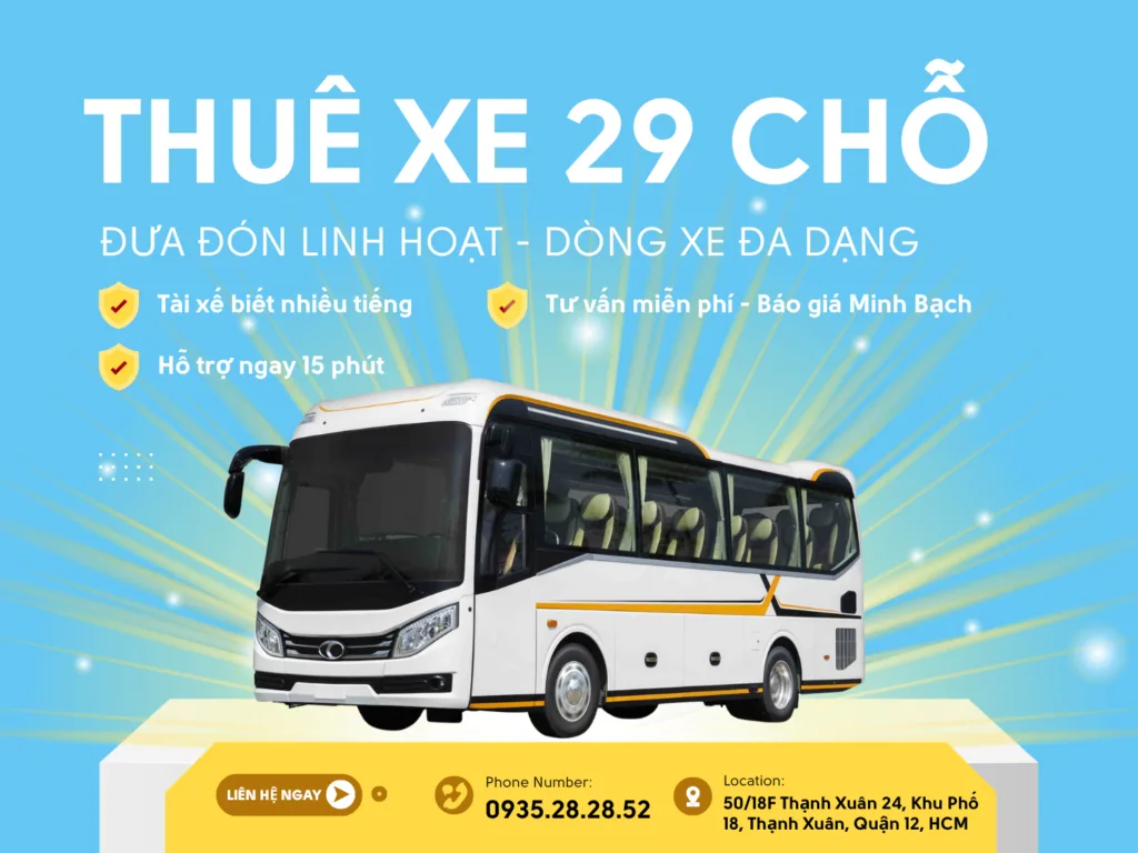 thuê xe 29 chỗ hải nguyên